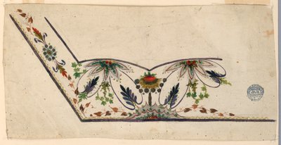 Design for en vest av Unknown artist