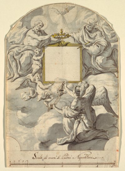 Design for et veggmaleri av Unknown artist