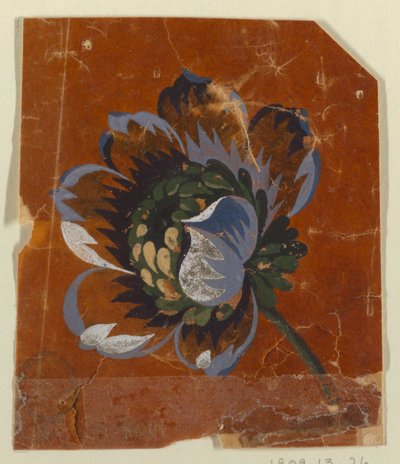 Design for et vevd stoff av Unknown artist