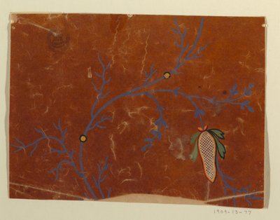 Design for et vevd stoff, fragment av Unknown artist