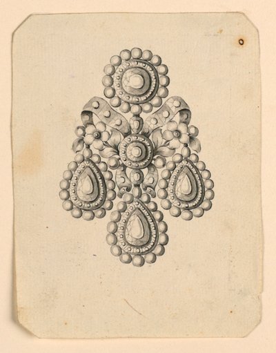 Design for en øredobber av Unknown artist