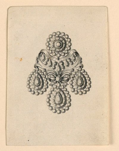 Design for en øredobber av Unknown artist