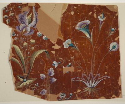 Design for en brodert eller vevd kant av Unknown artist