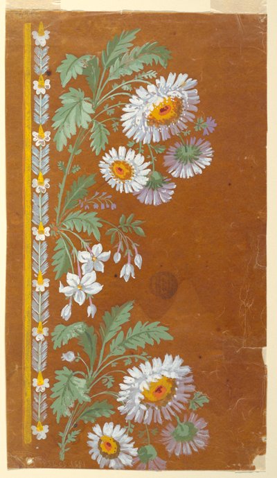 Design for en broderikant av Unknown artist