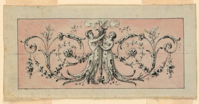 Design for dekorasjon av et panel av Unknown artist