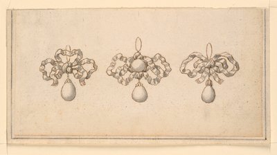 Design for tre anheng av Unknown artist