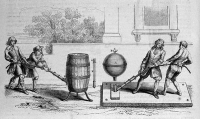 Ulike opplevelser av Otto von Guericke (Otto de Guericke av Unknown artist