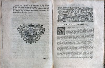 Dobbeltside fra en musikktraktat av Giuseppe Tartini av Unknown artist