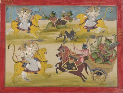 Durga kjemper mot Rakshasa
