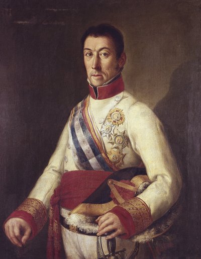 ELIO, Francisco Javier de (1767-1822). Spansk absolutistmilitær, guvernør i Montevideo (maleri) av Unknown artist