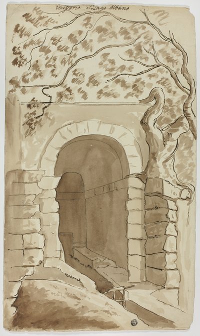 Avløp fra Albanosjøen av Unknown artist