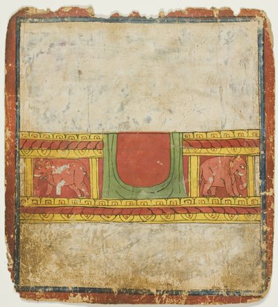 Elefanttronen, fra et sett med innvielseskort (Tsakali) av Unknown artist
