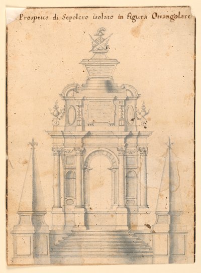 Høyde av et gravmonument av Unknown artist
