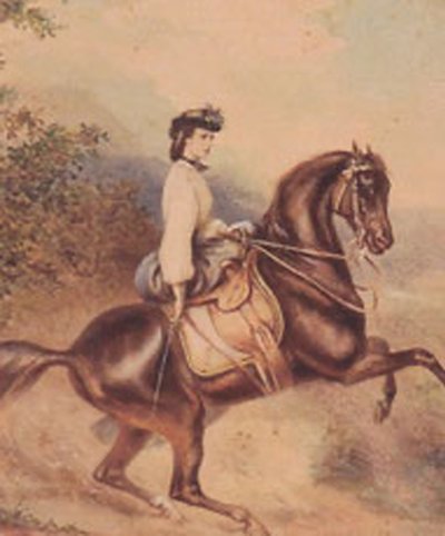 Elisabeth, keiserinne av Østerrike og dronninggemalinne av Ungarn (24. desember 1837 – 10. september 1898) (illustrasjon) av Unknown artist