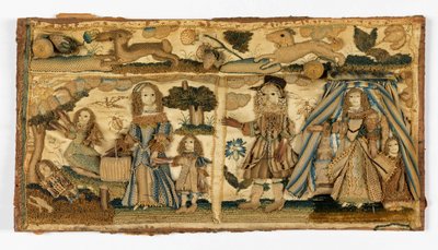 Broderte paneler av Unknown artist