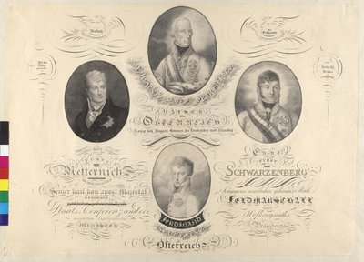 Keiser Frans I og andre av Unknown artist