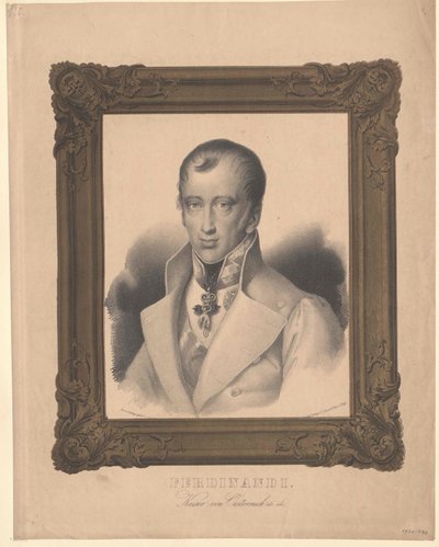 Østerrikes keiser Ferdinand I (trykk) av Unknown artist