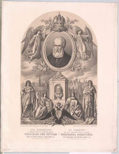 Østerrikes keiser Ferdinand I (trykk) av Unknown artist