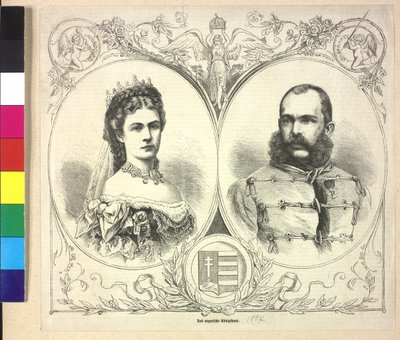 Østerrikes keiser og Elisabeth Franz Joseph I av Unknown artist
