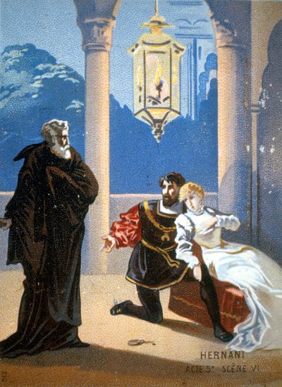 Ernani de Giuseppe Verdi, akt V, scene 6. av Unknown artist