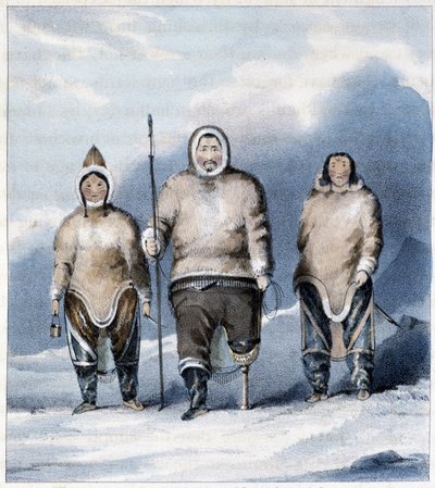 Eskimoer: Shulamina, Tullurchiu og Tirikshiu av Unknown artist