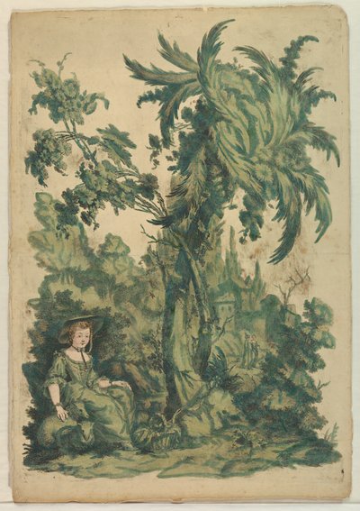Esther før Ahasverus av Unknown artist