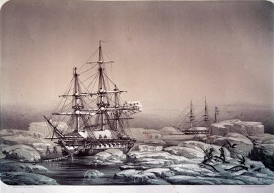 Ekspedisjoner i Antarktis (sørpolen): skipet "" Astrolabe"" (nytt navn på "Shell") av Jules Dumont d