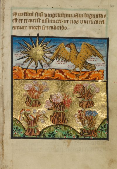 Fem blomsterbuketter av Unknown artist