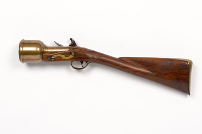 Flintlock håndmørtel c.1760-1770 (mørtel, hånd, flintlock) av Unknown artist