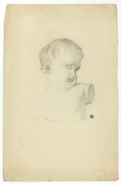 Fragment av barnebyste av Unknown artist