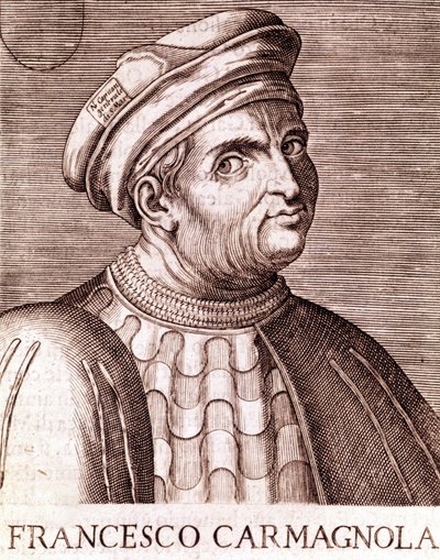 Francesco Bussone greve av Carmagnola Condottiere italiensk (Carmagnola 1385 i Venezia 1432). av Unknown artist