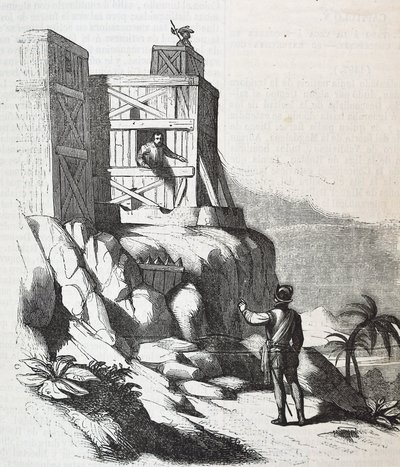 Francisco Roldan snakker med Adelantado Bartholomew Columbus på øya Hispaniola, i Fort Concepcion i 1497 av Unknown artist
