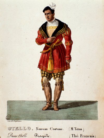Francois Joseph Talma i Othello av Jean-Francois Ducis av Unknown artist