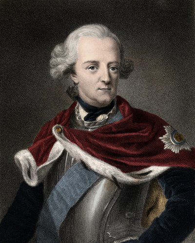 Frederick II av Preussen (1712-1786) - Frederick II Frederick Den Store 1712-1786 - gravering - 1800-tallet av Unknown artist