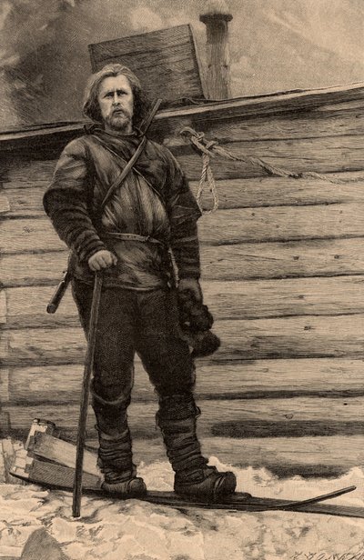Fridtjof Nansen (1861-1930) Norwegian Arctic explorer av Unknown artist