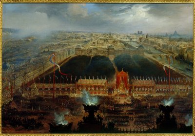 Grunnlovsdag på Place de la Concorde, 12. november av Unknown artist