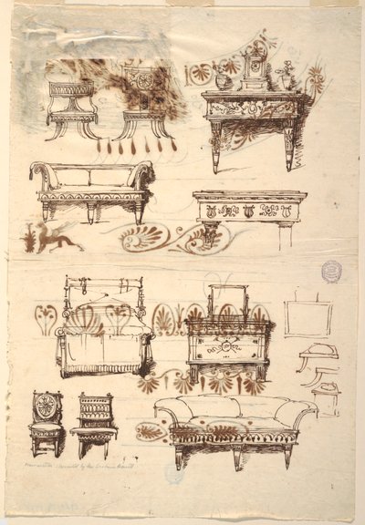 Møbeldesign av Unknown artist
