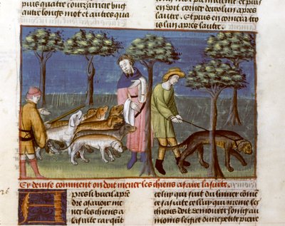 Gaston Phoebus, Avhandlingen om jakt av Unknown artist