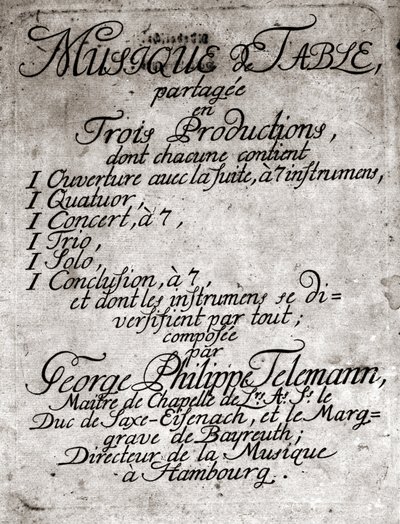 Georg Philipp Telemann. Tysk komponist (Magdeburg av Unknown artist