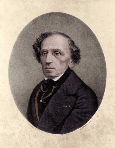 Giacomo Meyerbeer (1791-1864), tysk komponist. av Unknown artist