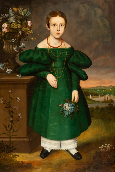 Jente i grønt av Unknown artist