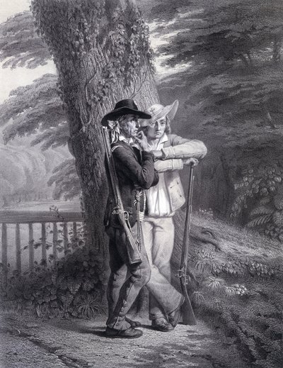 Gud og kongen: to vendeanske soldater i aksjon av Unknown artist