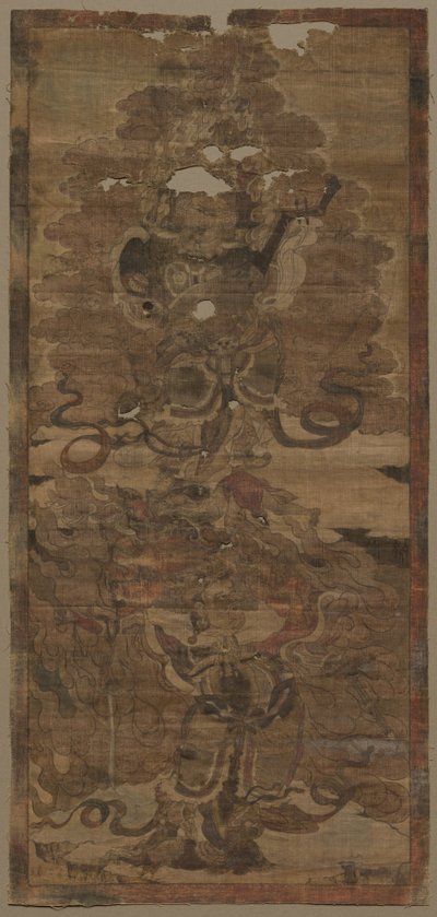 Guardian Kings: Dhritarashtra og Virupaksha av Unknown artist