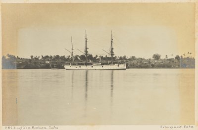 HMS Kingfisher. I Mombasa. av Unknown artist