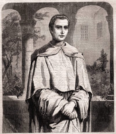 Henri Lacordaire. Fransk prest og dominikaner 1802-1861. av Unknown artist