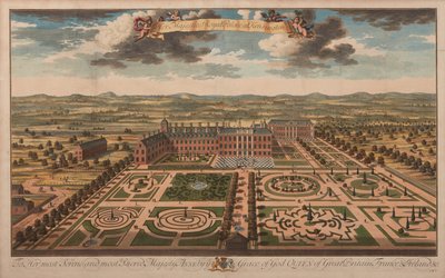 Hennes Majesteter Royal Palace i Kensington, ca. 1707-14 (trykk) av Unknown artist