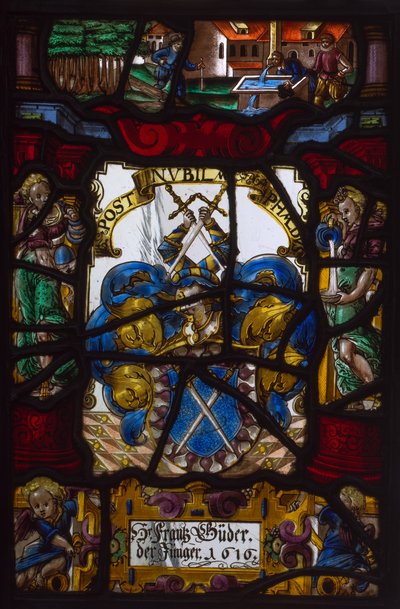 Heraldisk panel av Franz Buder av Unknown artist