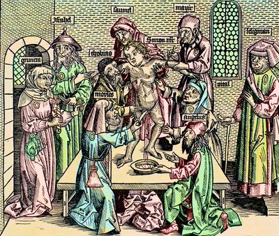 Jødedommens historie - Simons martyrdød i Trent av Unknown artist