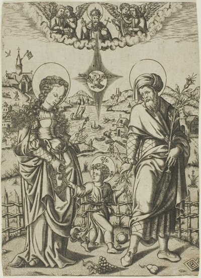 Hellige familie av Unknown artist