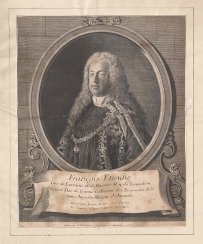 Den hellige romerske keiser Frans I (trykk) av Unknown artist